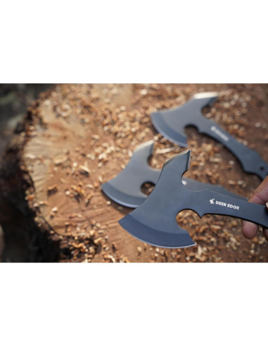 Hacha de Lanzamiento Deer Edge 29.21 cm - Paquete de 6 con Funda