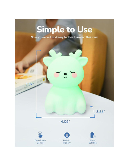 Breathing Pal DeeDee - Luz de respiración para meditación