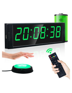 Reloj Digital de Gimnasio YZ con Control Remoto y Temporizador