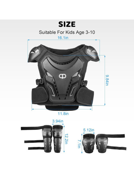 Equipo de Protección Motocicleta DA Y03-01 Unisex Niños