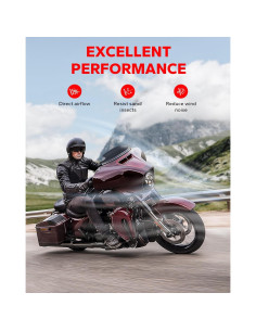 Parabrisas Onda Negro 4.5" Amazicha para Harley Davidson 2014-2023 2