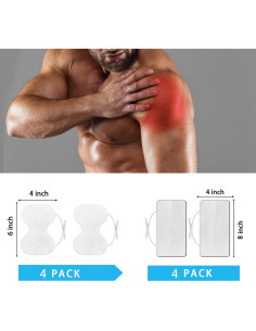 PADS de Reemplazo TENS Melede 8 PCS Reutilizables Autoadhesivos 2