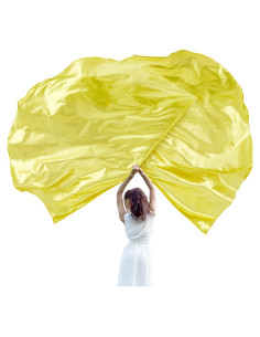 Jetec 2 Banderas de Alabanza para Danza 140 cm con Varilla