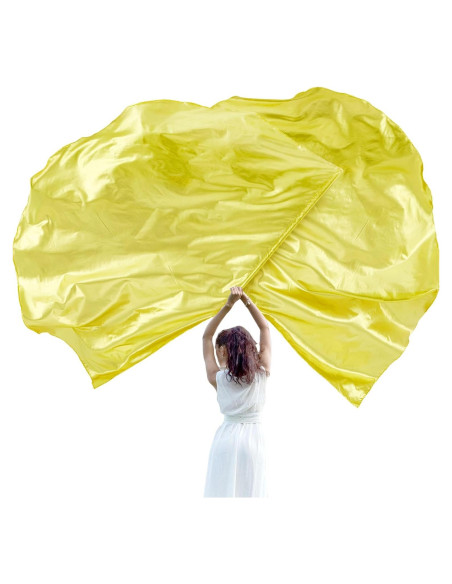 Jetec 2 Banderas de Alabanza para Danza 140 cm con Varilla