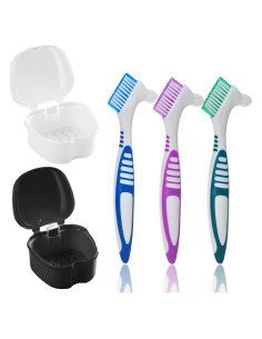Kit de Limpieza de Dentaduras Olixuzyh 5 Piezas con Cepillos