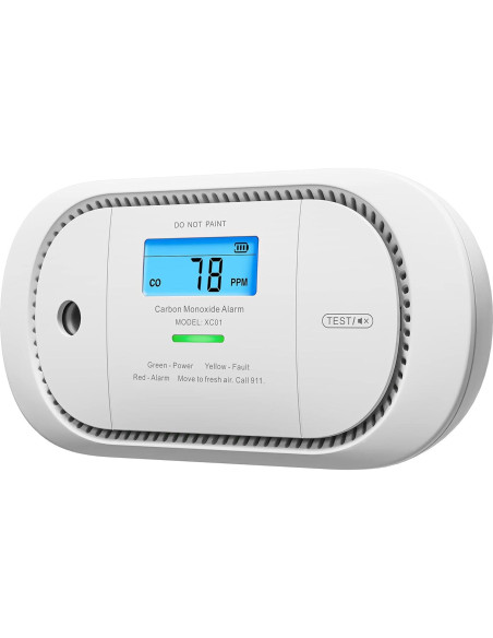 Detector de Monóxido de Carbono X-Sense XC01-R con Pantalla LCD