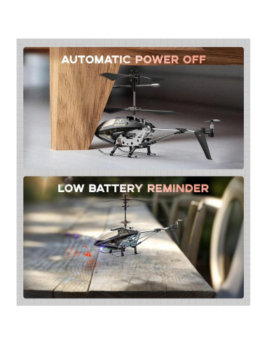 Helicóptero RC SYMA S107H con 2 Baterías y Estabilizador