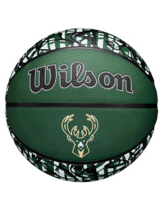 Balón de Baloncesto Wilson NBA Team Graffiti Milwaukee Bucks