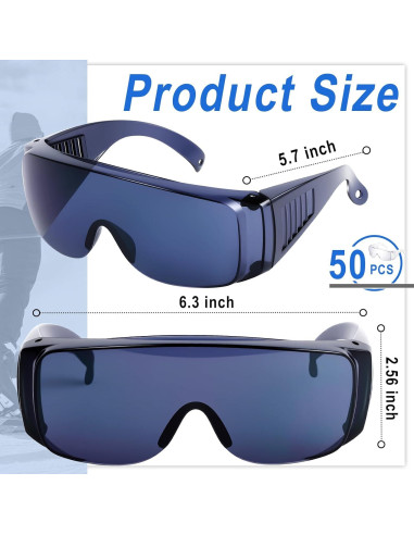 Gafas de Seguridad Kanayu 50 Pares Anti Niebla y Rayones