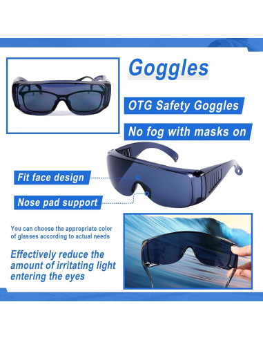 Gafas de Seguridad Kanayu 50 Pares Anti Niebla y Rayones