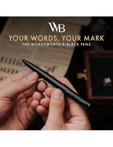 Bolígrafo de Lujo Wordsworth & Black Todo Negro Recargable