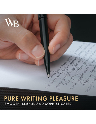 Bolígrafo de Lujo Wordsworth & Black Todo Negro Recargable