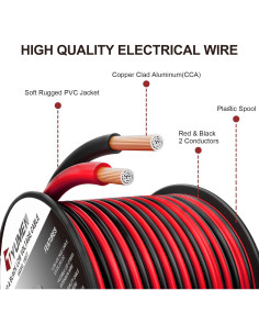 Cable eléctrico 8 AWG Tyumen 7.62M flexible para LED 2