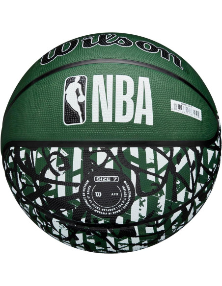 Balón de Baloncesto Wilson NBA Team Graffiti Milwaukee Bucks
