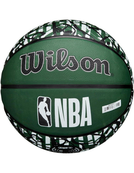 Balón de Baloncesto Wilson NBA Team Graffiti Milwaukee Bucks