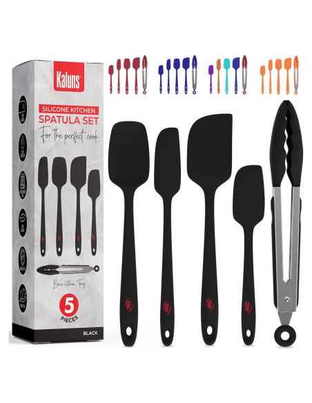 Juego de Espátulas de Silicona Kaluns 5 Piezas Resistente al Calor