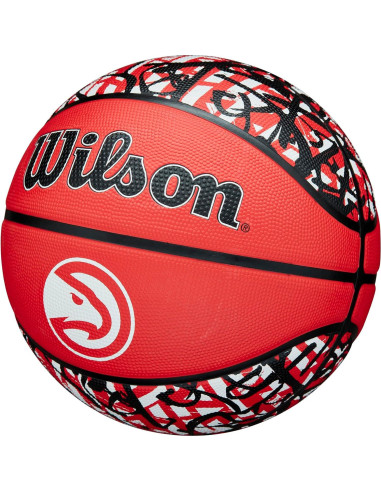Balón de Baloncesto Wilson NBA Team Graffiti Atlanta Hawks