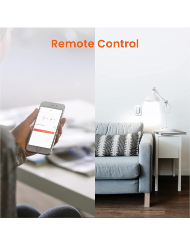 Interruptor de Luz Inteligente Tenda SS3 Wifi 2.4GHz Blanco