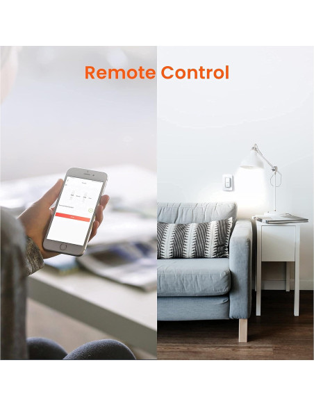 Interruptor de Luz Inteligente Tenda SS3 Wifi 2.4GHz Blanco