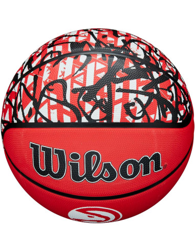 Balón de Baloncesto Wilson NBA Team Graffiti Atlanta Hawks