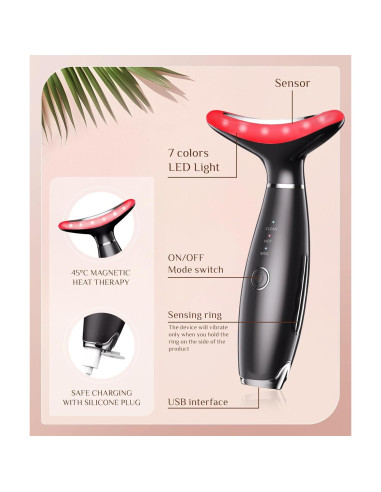 Máquina Galvánica Trinity - Terapia de Luz Roja Facial 7 en 1