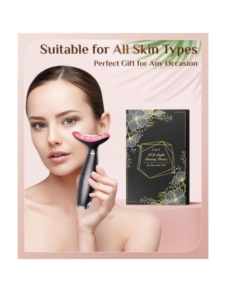 Máquina Galvánica Trinity - Terapia de Luz Roja Facial 7 en 1