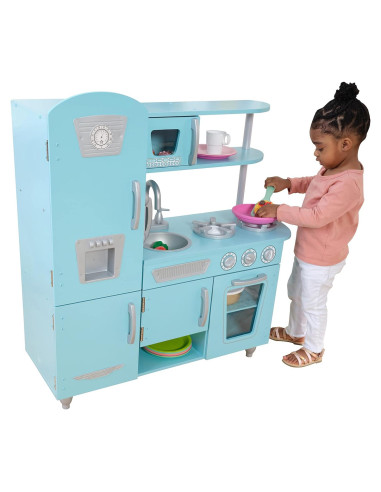 Cocina de Juguete de Madera KidKraft Vintage Azul 83.8x34.3cm
