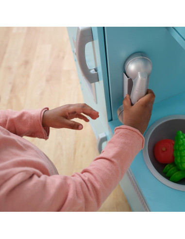 Cocina de Juguete de Madera KidKraft Vintage Azul 83.8x34.3cm