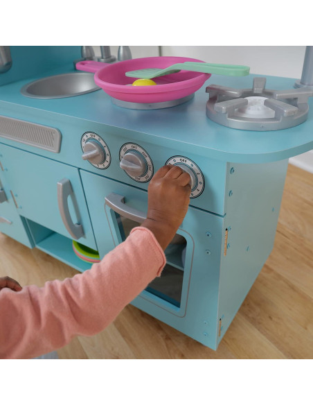 Cocina de Juguete de Madera KidKraft Vintage Azul 83.8x34.3cm