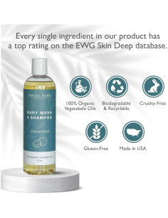 Champú y Gel de Baño para Bebés SoCal Suds 2-en-1 340g 2