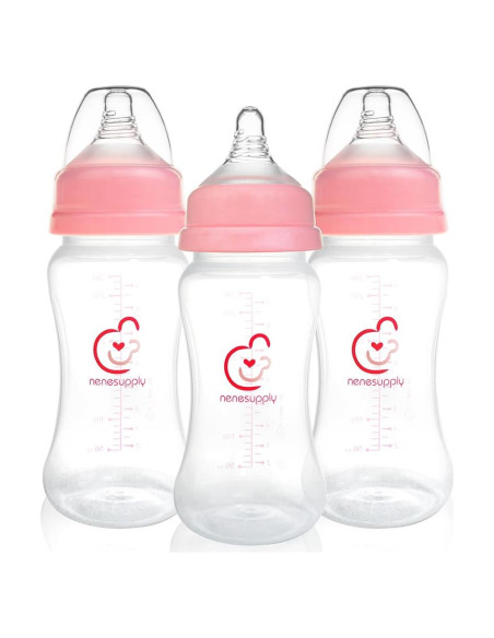 Botellas Nenesupply 9oz Anticólicos para Bebés 1+ Meses
