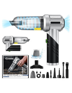Aspiradora Portátil Saker HL133 Inalámbrica 17000PA Mini 3-en-1