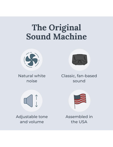 Máquina de Ruido Blanco Yogasleep Dohm Classic Negro 1 Unidad