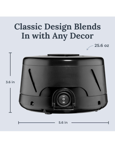 Máquina de Ruido Blanco Yogasleep Dohm Classic Negro 1 Unidad