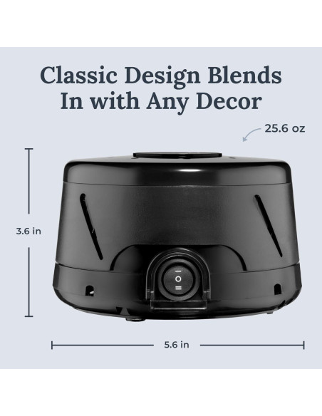 Máquina de Ruido Blanco Yogasleep Dohm Classic Negro 1 Unidad