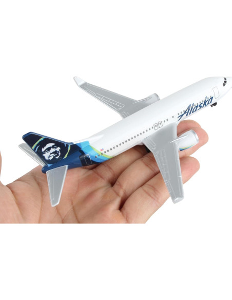 Avión de Juguete Daron Alaska Airlines - Metal Fundido 15.24 cm