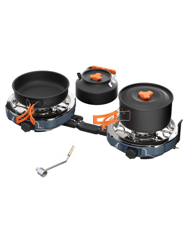 Estufa de Camping Cofiyard 2 Quemadores Propano 20000 BTU