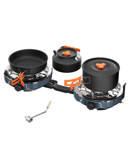 Estufa de Camping Cofiyard 2 Quemadores Propano 20000 BTU