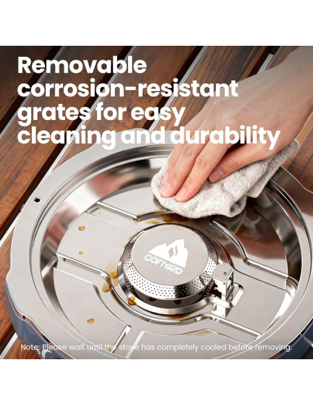 Estufa de Camping Cofiyard 2 Quemadores Propano 20000 BTU