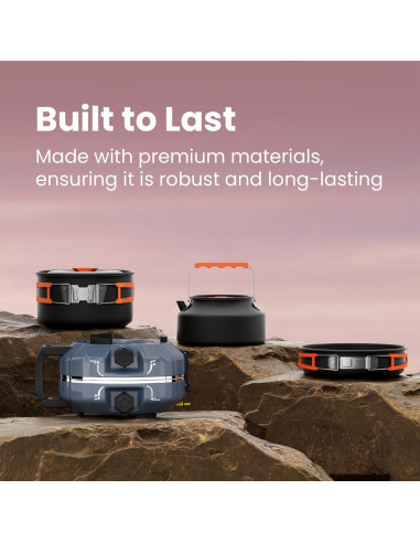 Estufa de Camping Cofiyard 2 Quemadores Propano 20000 BTU