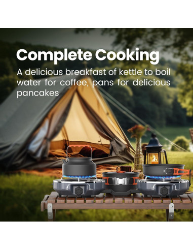 Estufa de Camping Cofiyard 2 Quemadores Propano 20000 BTU