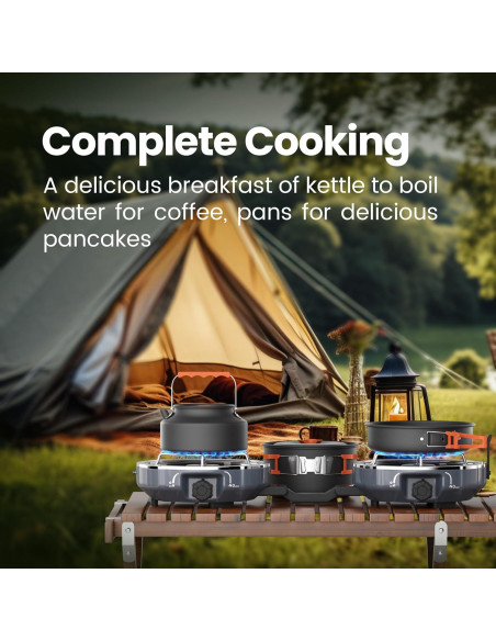 Estufa de Camping Cofiyard 2 Quemadores Propano 20000 BTU