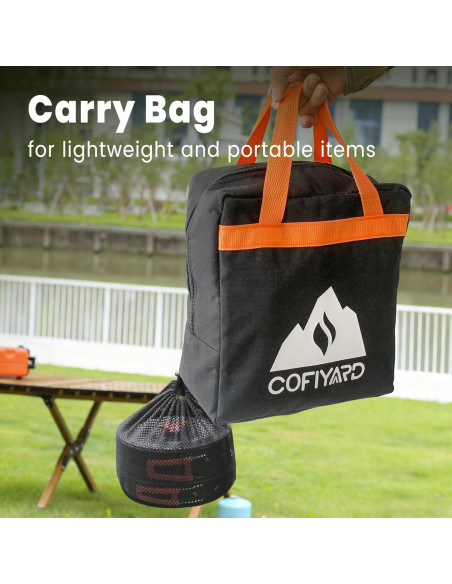 Estufa de Camping Cofiyard 2 Quemadores Propano 20000 BTU