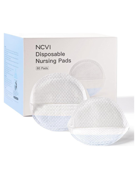 Almohadillas Desechables para Lactancia NCVI 80 Unidades Ultra Absorbentes