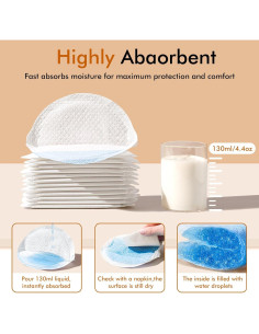 Almohadillas Desechables para Lactancia NCVI 80 Unidades Ultra Absorbentes 2
