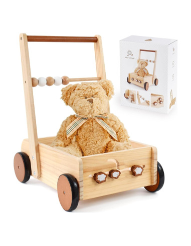 Andador de Madera PairPear Natural con Velocidad Ajustable