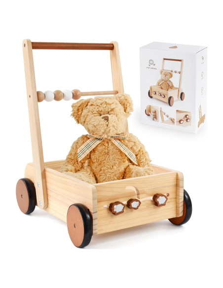 Andador de Madera PairPear Natural con Velocidad Ajustable