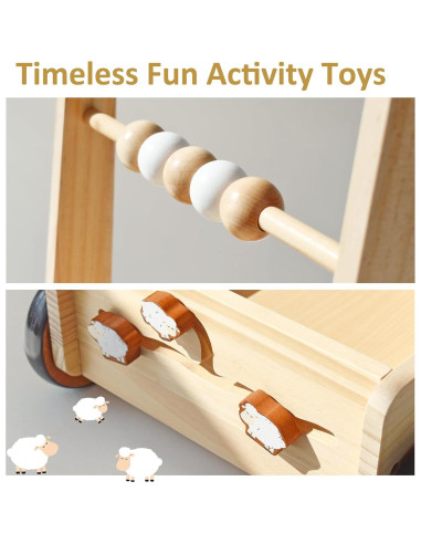 Andador de Madera PairPear Natural con Velocidad Ajustable