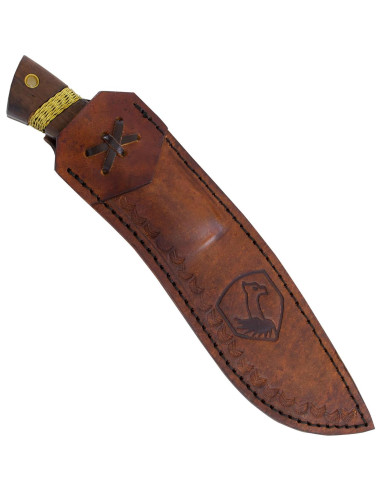 Cuchillo de Bushcraft Condor Huron Grande - Acero 1095 - Mango de Nogal