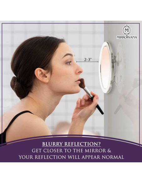 Juego de Espejos Aumentadores 30x y 20x MIRRORVANA 15cm y 10cm